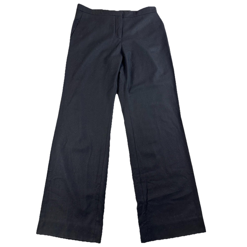 Piazza Sempione Women's Black "Judy" Trouser Pants Wool Blend Sz 48 (US12)